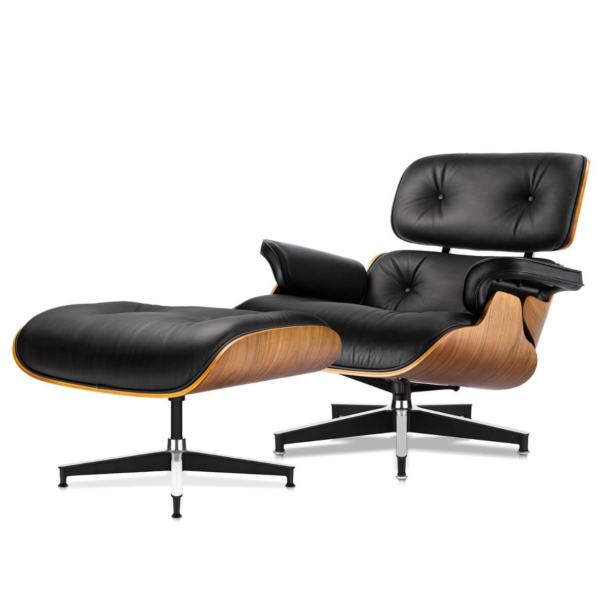 Luxuriance Designs - Eames Lounge Chair and Ottoman Replica (Premium Tall Version) - Walnut Black - Review