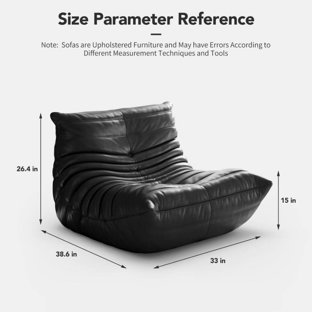 Luxuriance Designs - Ligne Roset Togo Sofa Replica by Michel Ducaroy - Microfiber Leather Black - Review