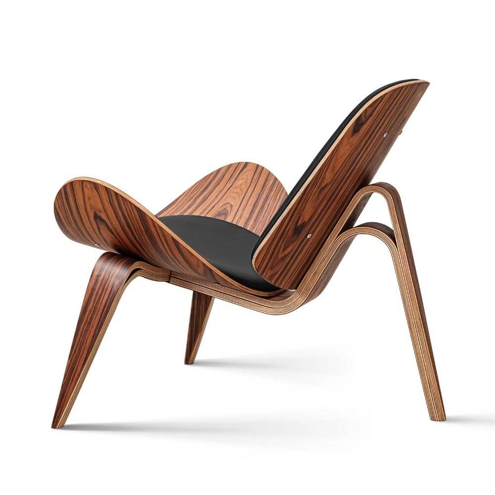 Luxuriance Designs - Hans Wegner's CH07 Shell Chair Replica Side View - Review