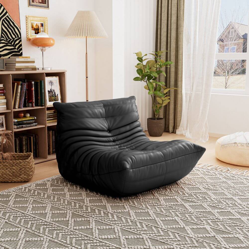 Luxuriance Designs - Ligne Roset Togo Sofa Replica by Michel Ducaroy - Microfiber Leather Black - Review