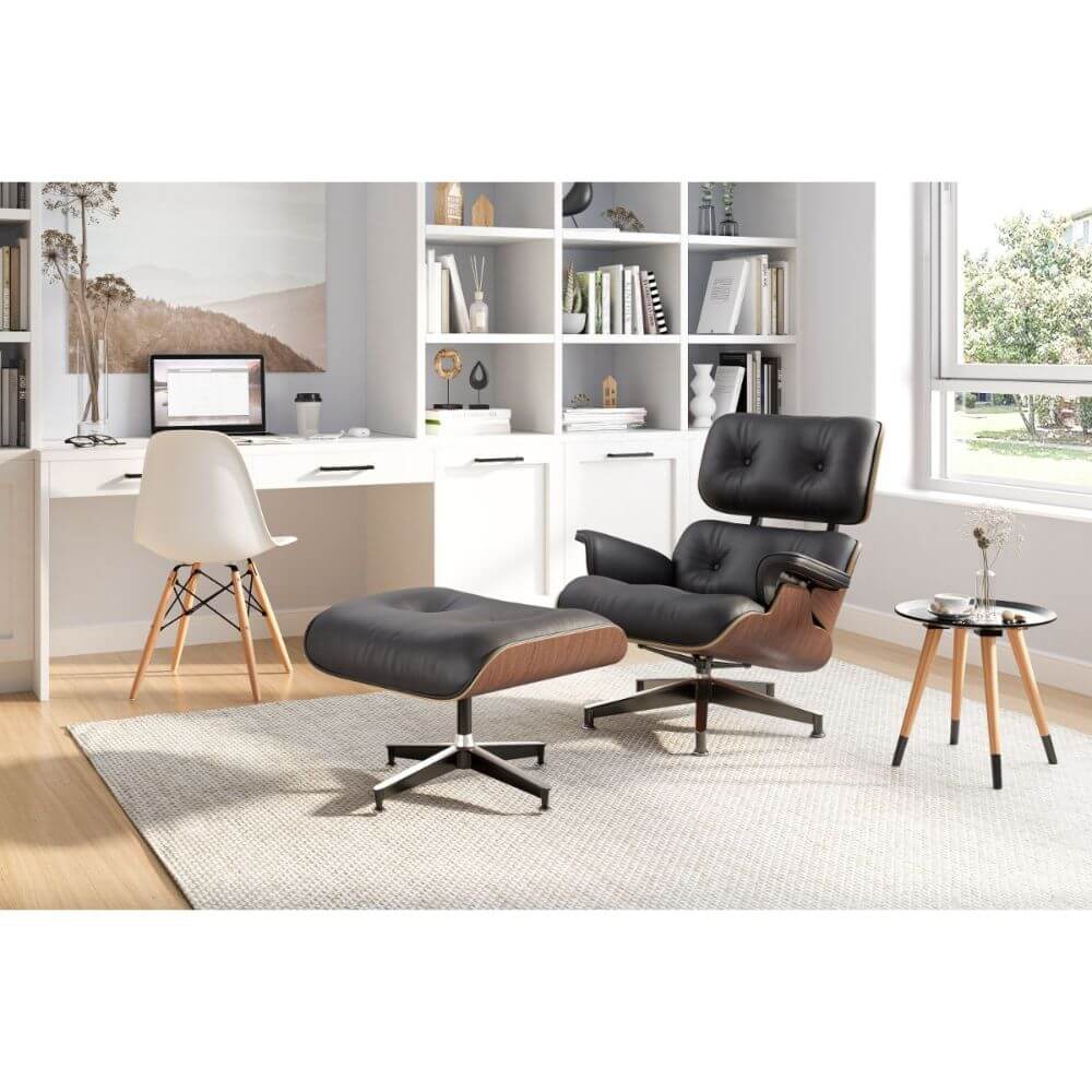 Luxuriance Designs - Eames Lounge Chair and Ottoman Replica (Premium Tall Version) - Walnut Black - Review
