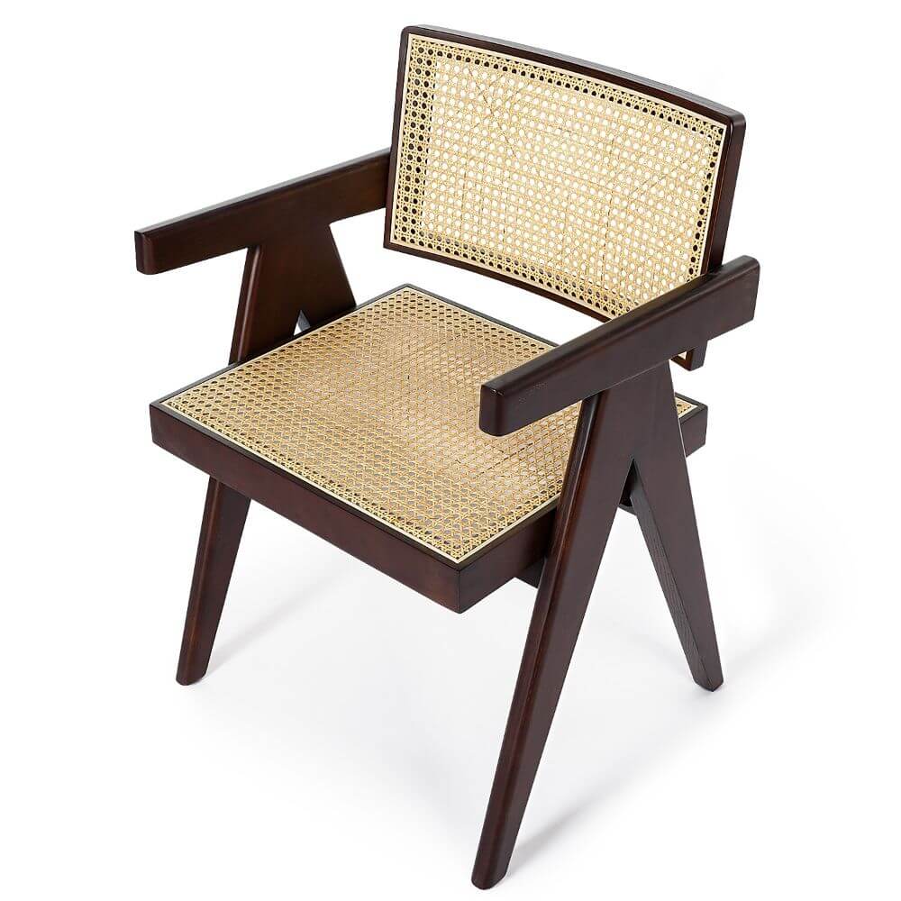 Luxuriance Designs - Chandigarh Solid Wood Rattan Dining Chair Replica by Pierre Jeanneret - Review