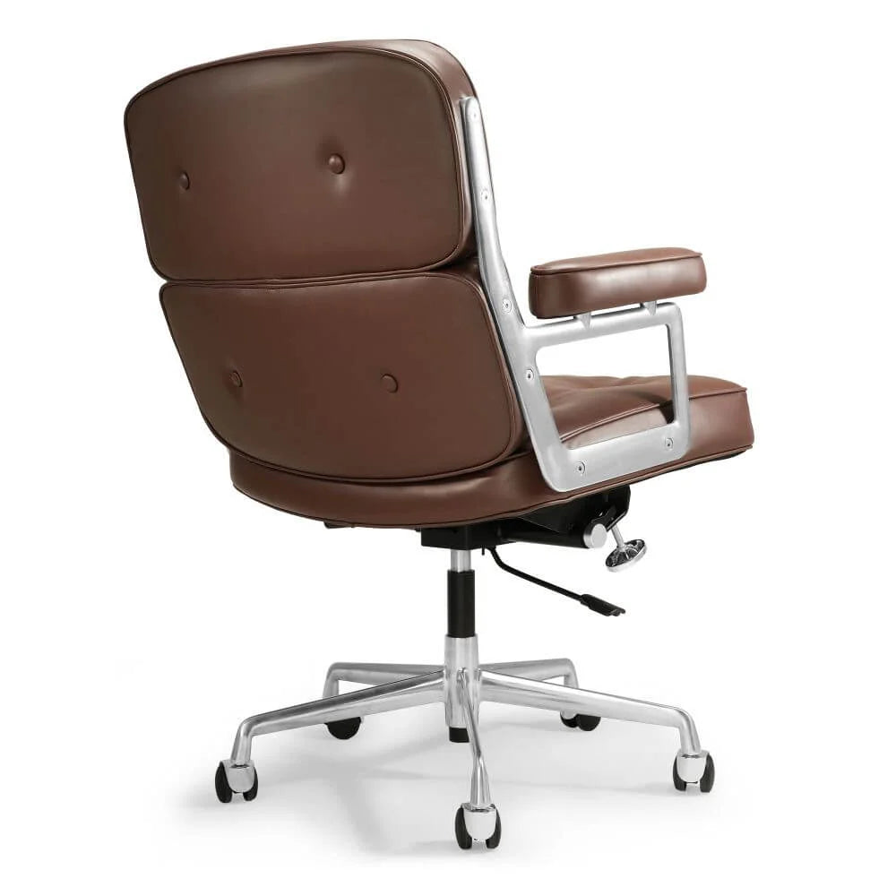 Luxuriance Designs - Eames Executive Office Chair Replica - Brown Color - Real Leather - Review