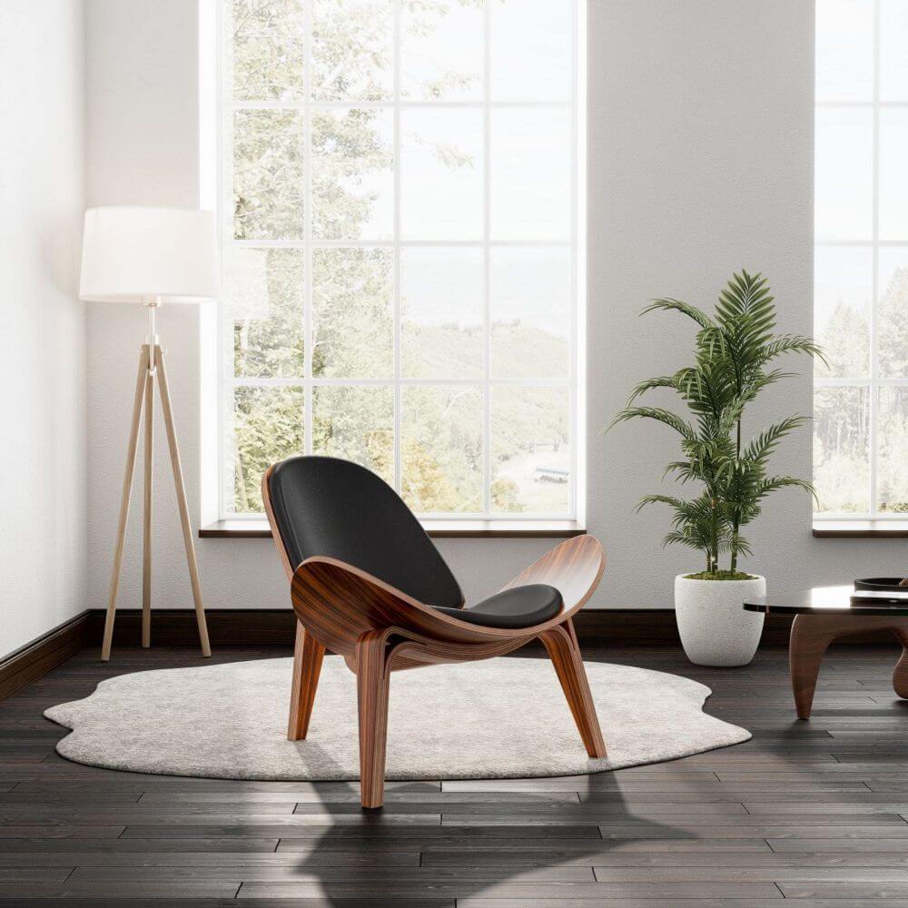 Luxuriance Designs - Hans Wegner's CH07 Shell Chair Replica In Living Room - Review