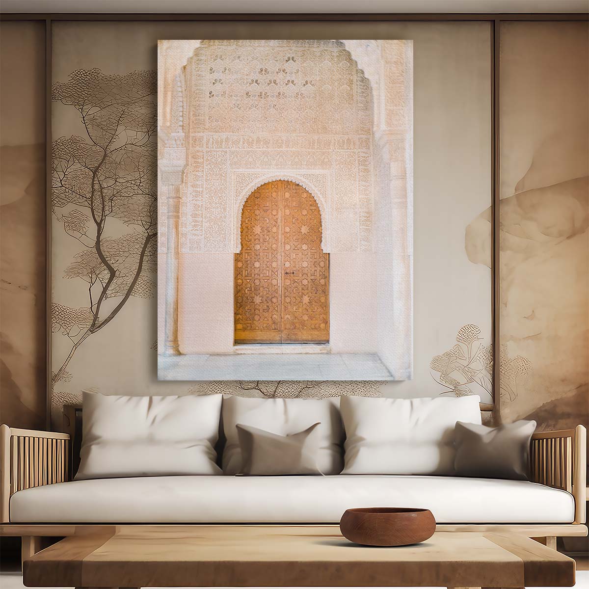 Bright Alhambra Arch Doorway, Granada Spain Photography by Luxuriance Designs, made in USA
