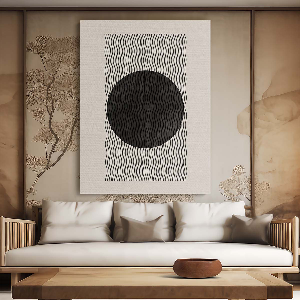 Abstract Geometric Illustration Artwork, BaB No2. by THE MIUUS STUDIO by Luxuriance Designs, made in USA