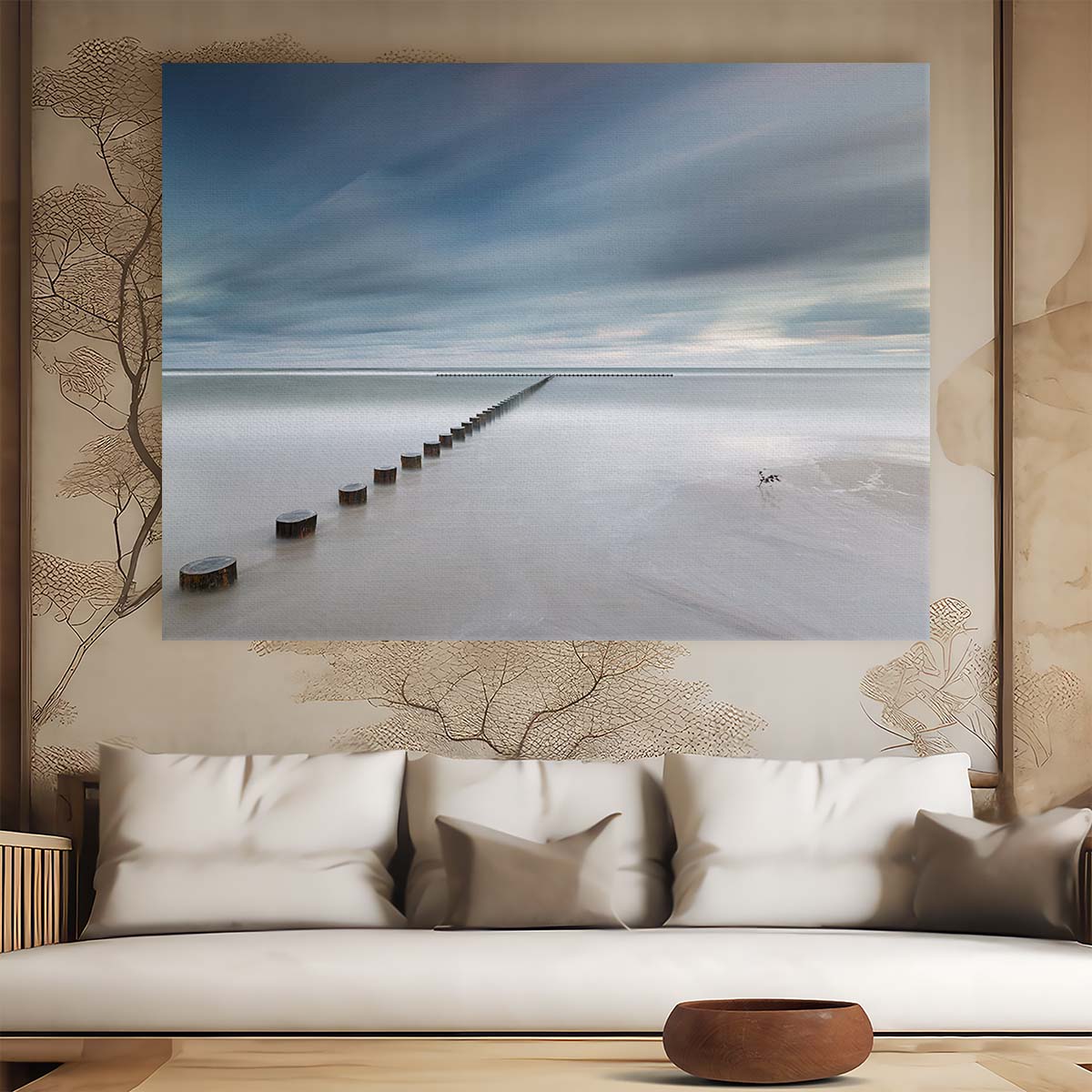 Serene Baltic Seascape Dawn at Jarosławiec Shoreline Photography Wall Art