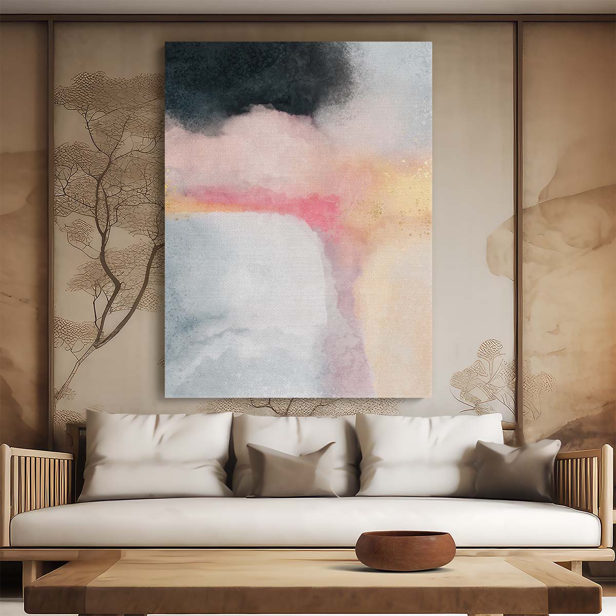 Colorful Watercolor Abstract Illustration by Elisabeth Fredriksson by Luxuriance Designs, made in USA