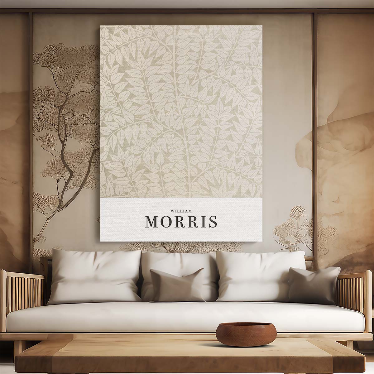 Vintage William Morris Botanical Illustration Motivational Poster by Luxuriance Designs, made in USA