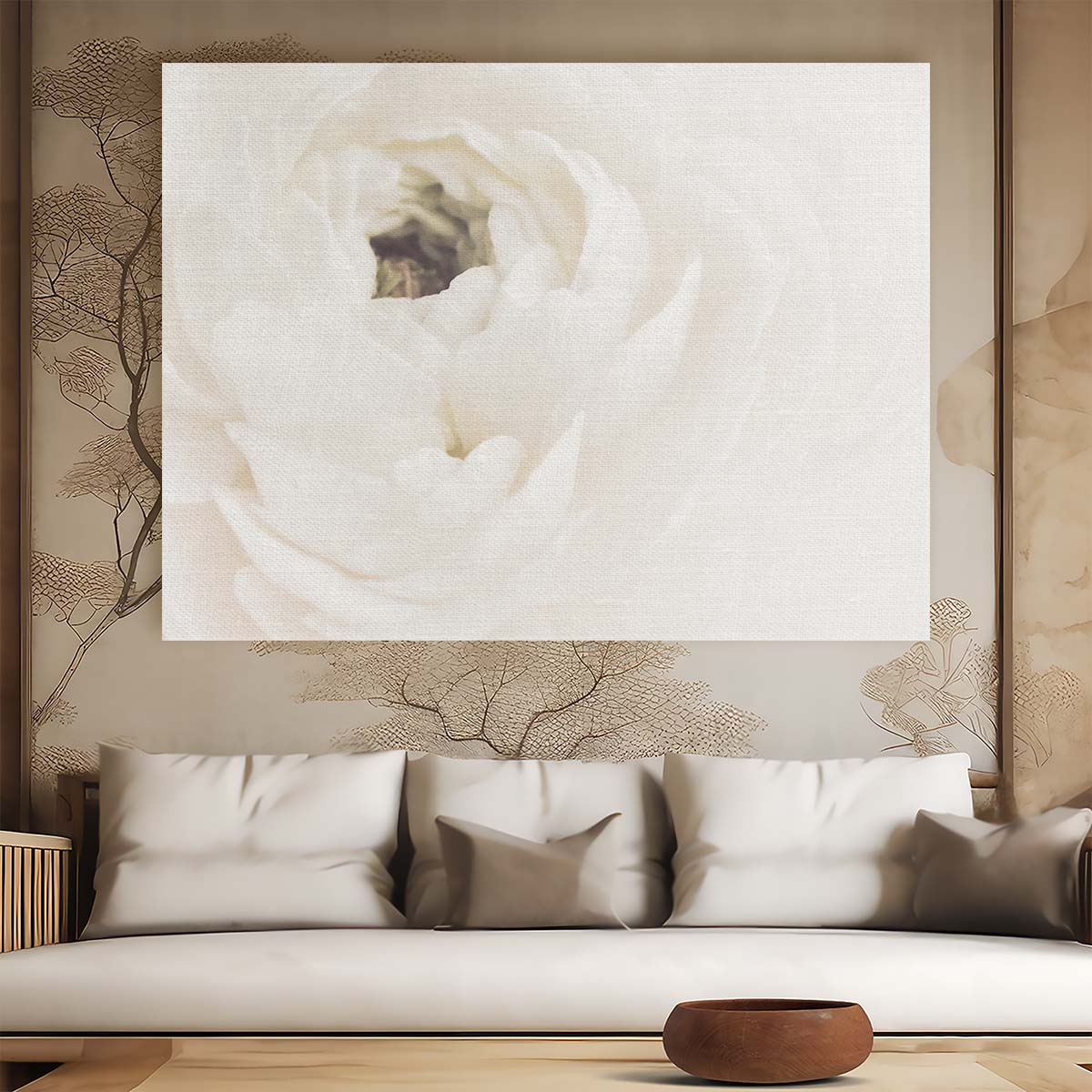 Vintage Peony Blossom Floral Wall Art by Luxuriance Designs. Made in USA.