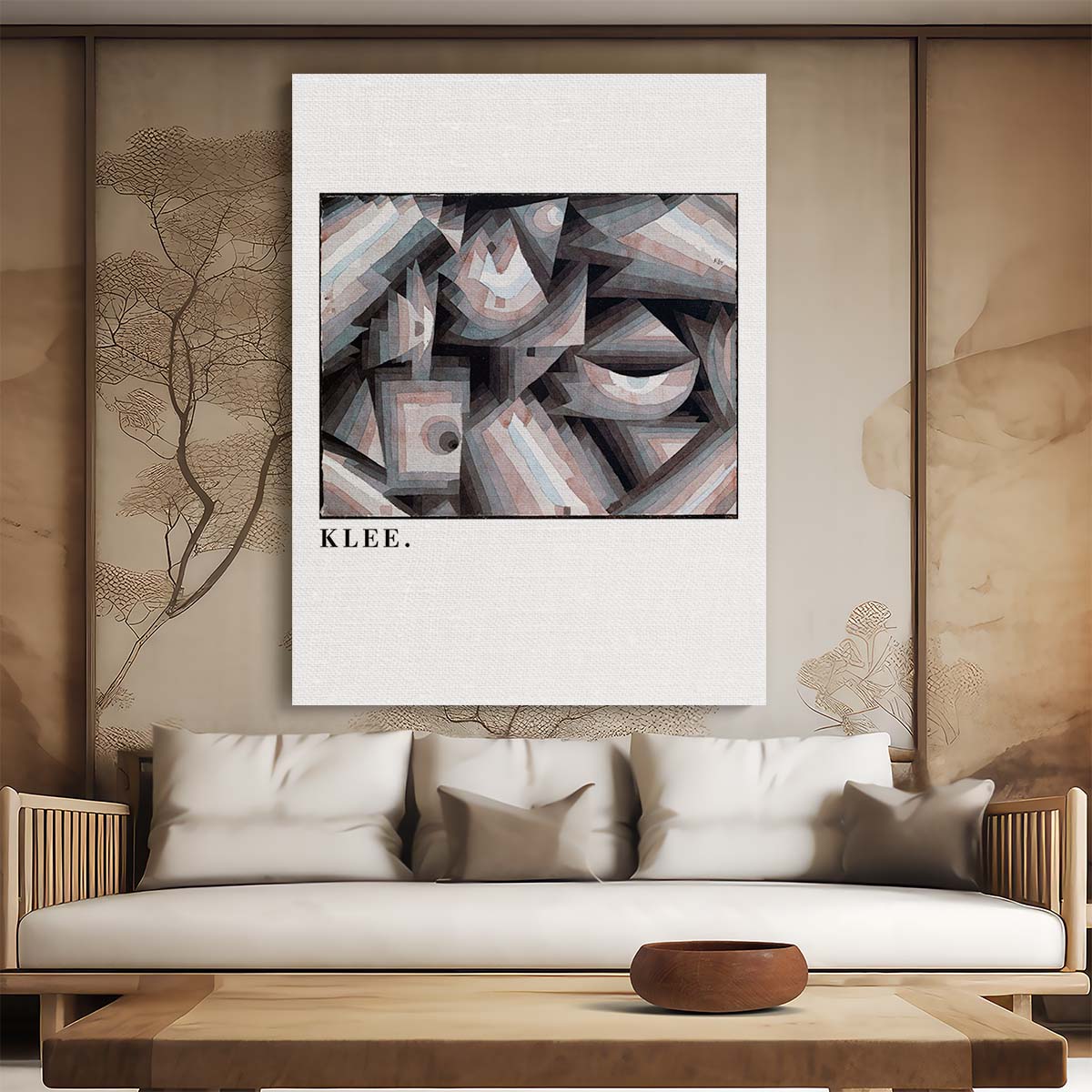 1921 Paul Klee Watercolor Abstract Illustration, Modern Art Poster by Luxuriance Designs, made in USA