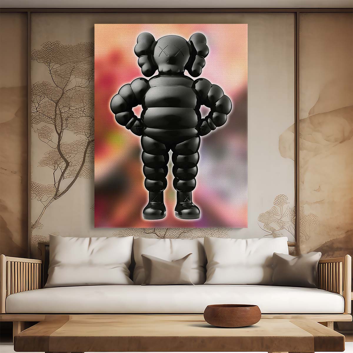 Fat Kaws Chum What Party Wall Art by Luxuriance Designs. Made in USA.