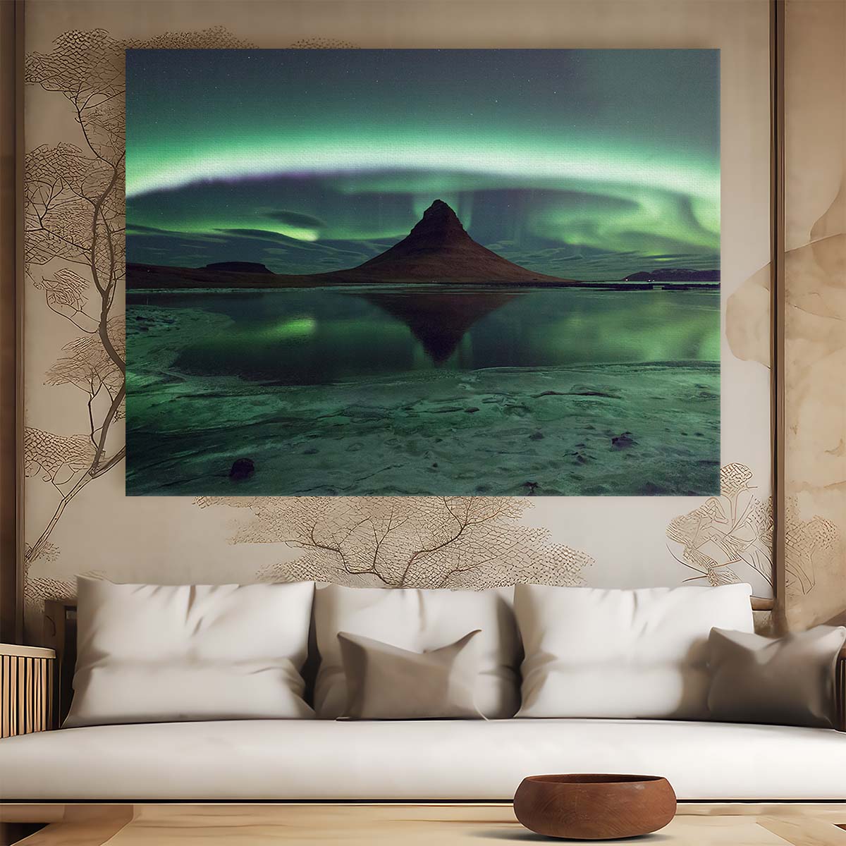 Iceland's Kirkjufell Aurora Iconic Winter Night Photography Wall Art