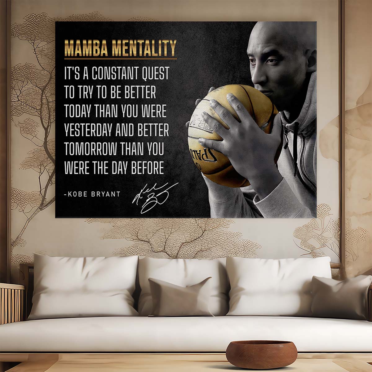 Kobe Bryant Constant Quest Wall Art by Luxuriance Designs. Made in USA.