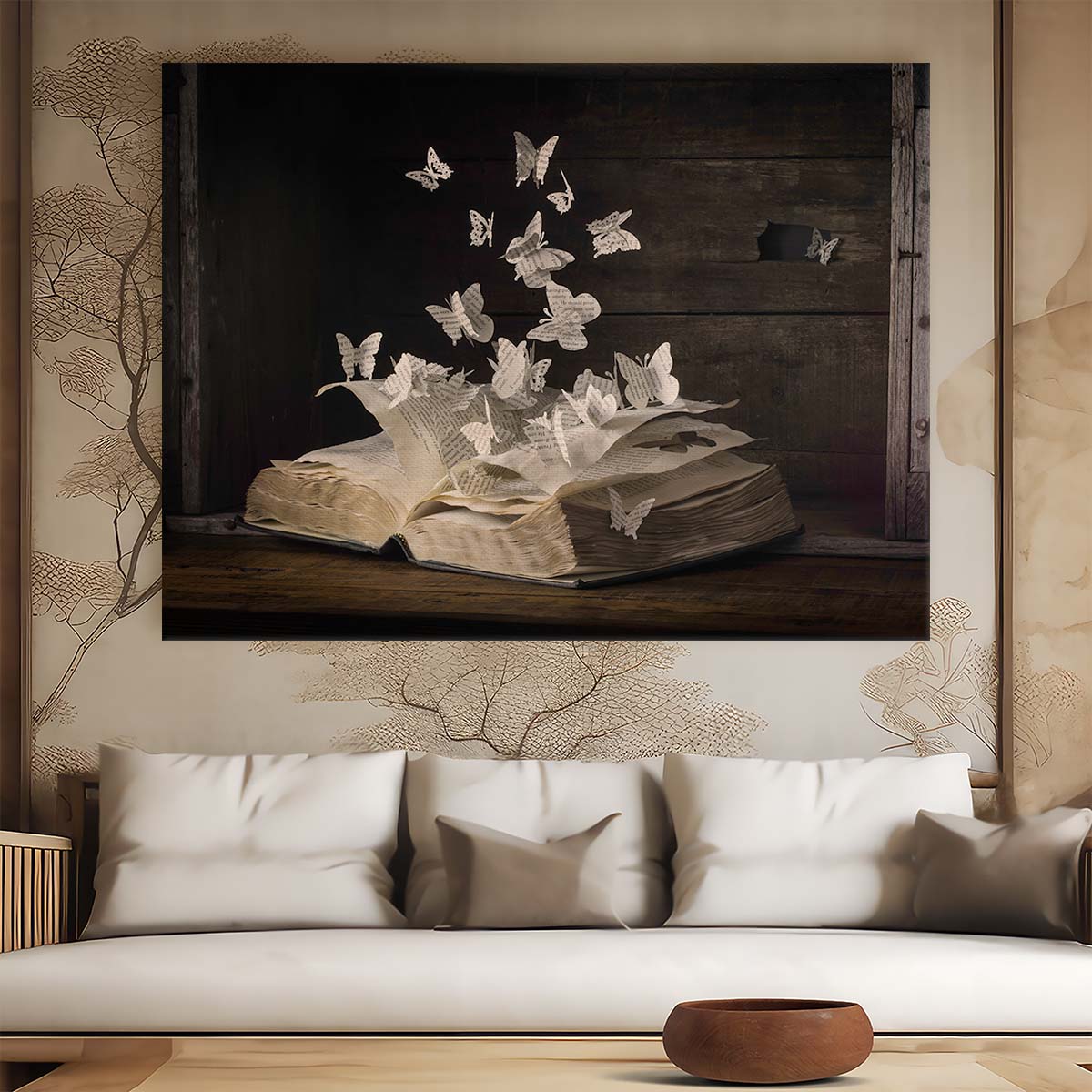 Surreal Butterfly Fantasy Origami Flight Photography Wall Art