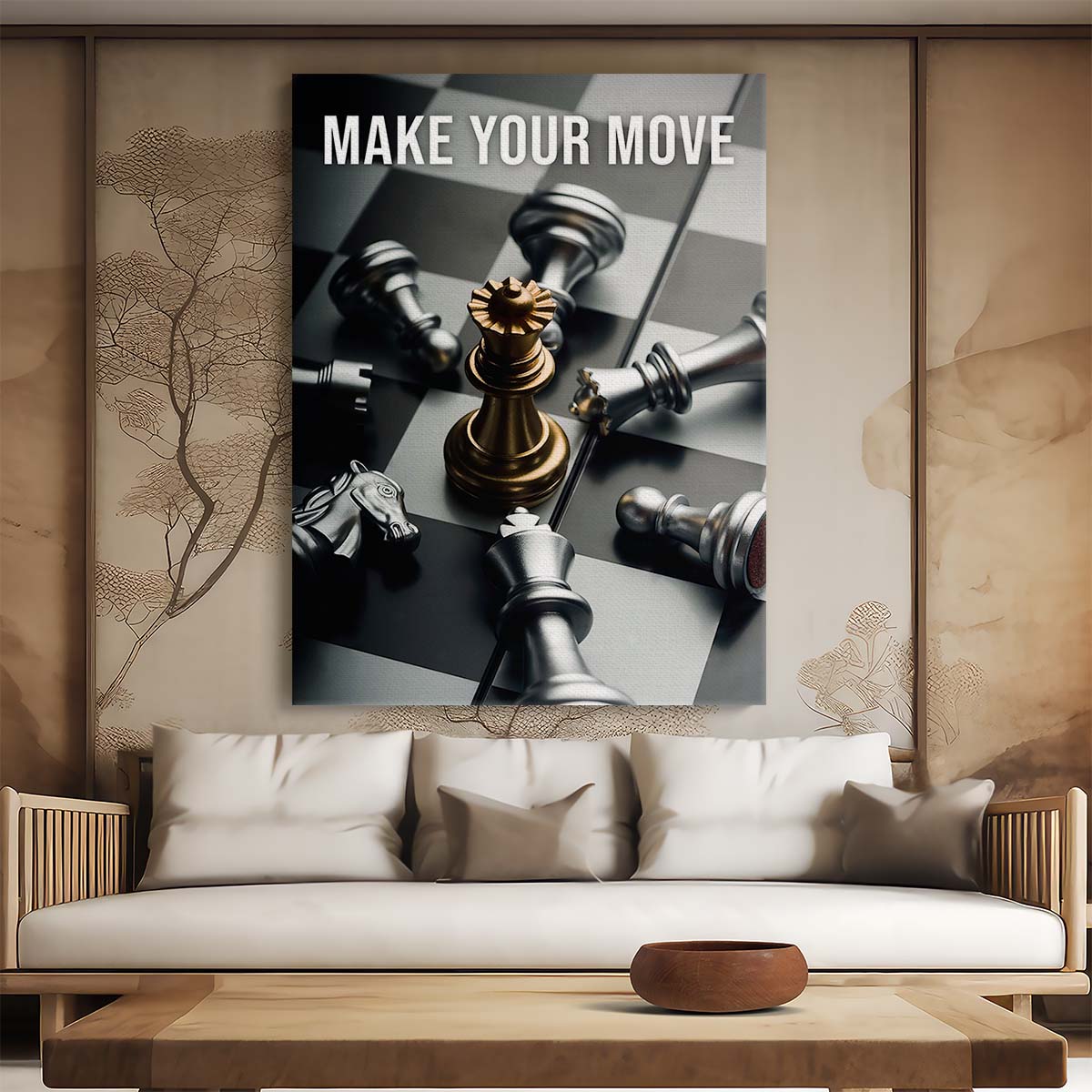 Make Your Move Wall Art by Luxuriance Designs. Made in USA.