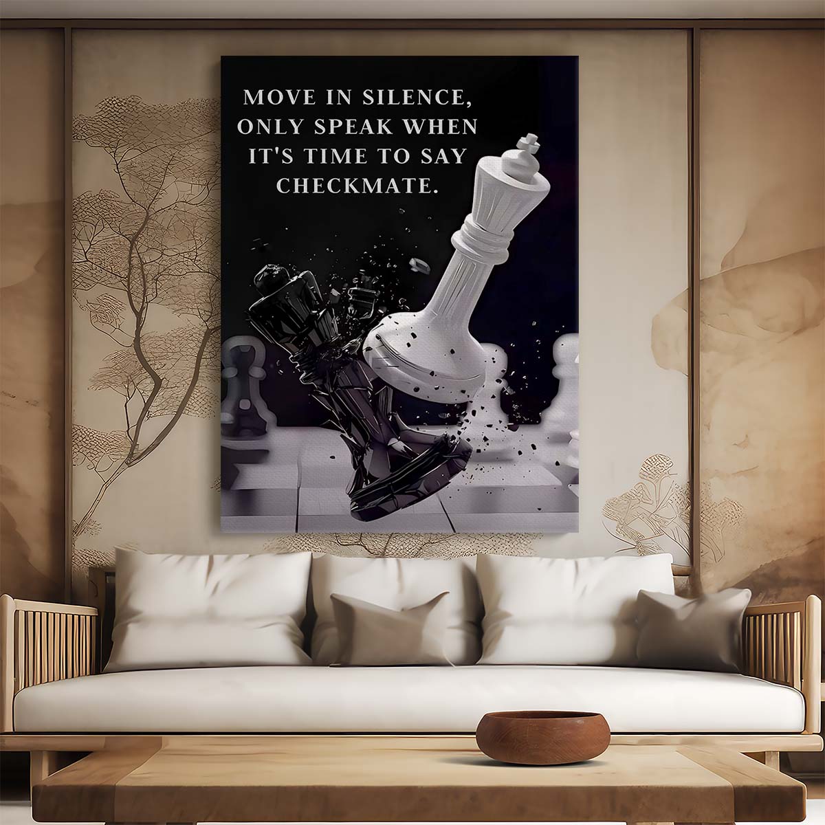 Move In Silence Wall Art by Luxuriance Designs. Made in USA.