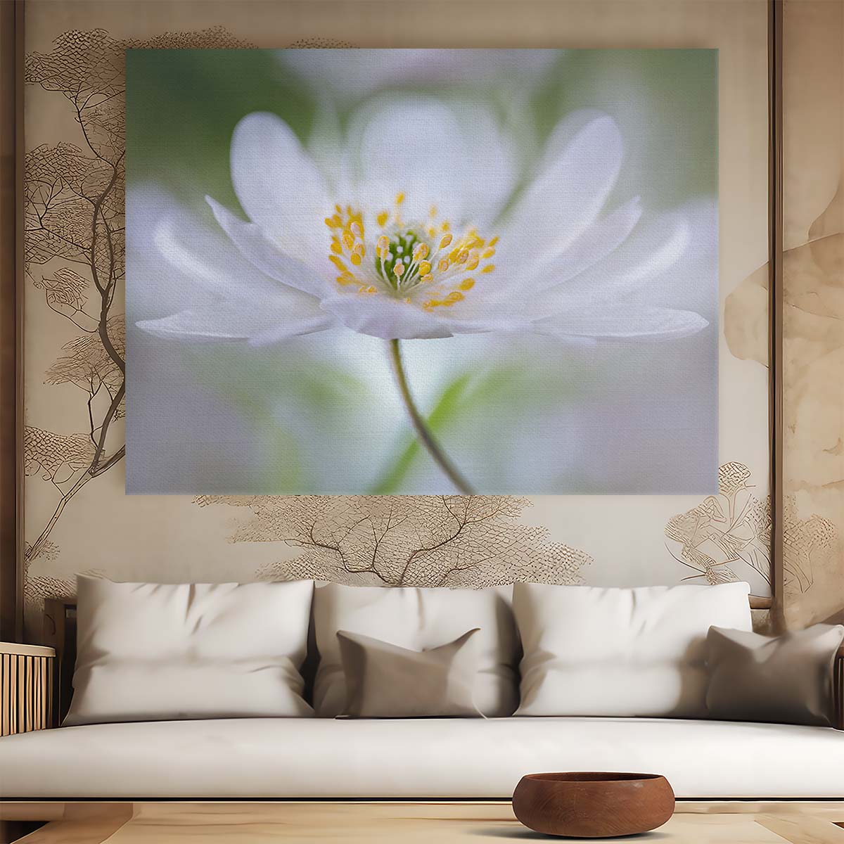 Soft Petals & Tender Flora Bokeh Wall Art by Luxuriance Designs. Made in USA.