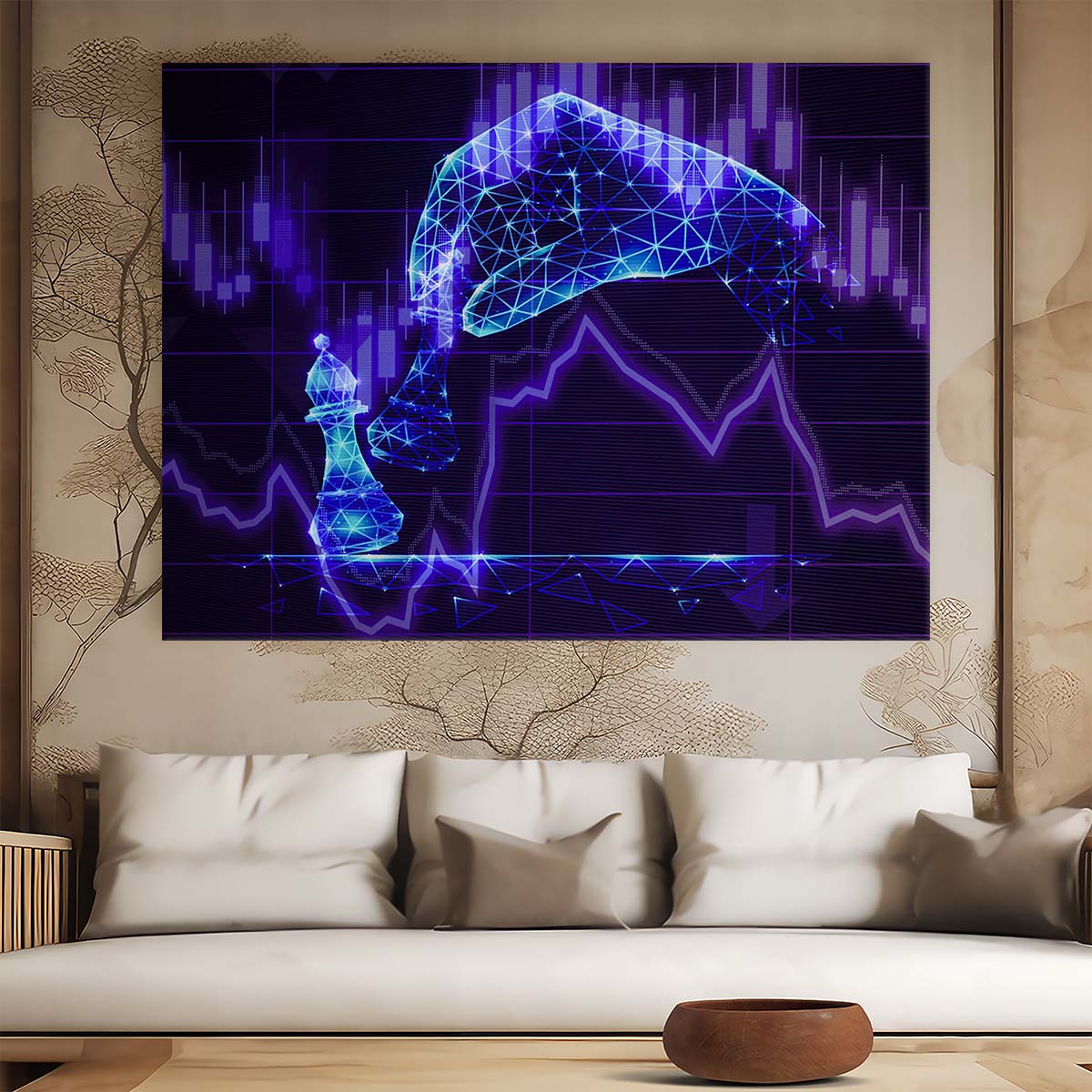 Stock Market Trading Strategy Wall Art by Luxuriance Designs. Made in USA.