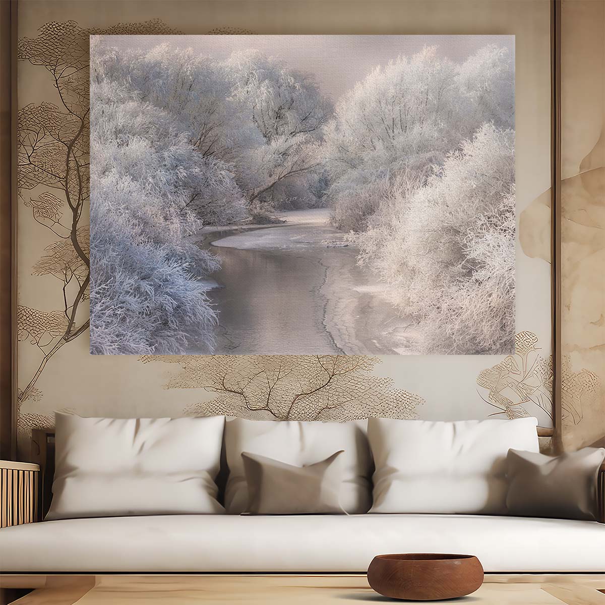 Frozen Winter Wonderland Snowy Transylvania Forest Photography Wall Art