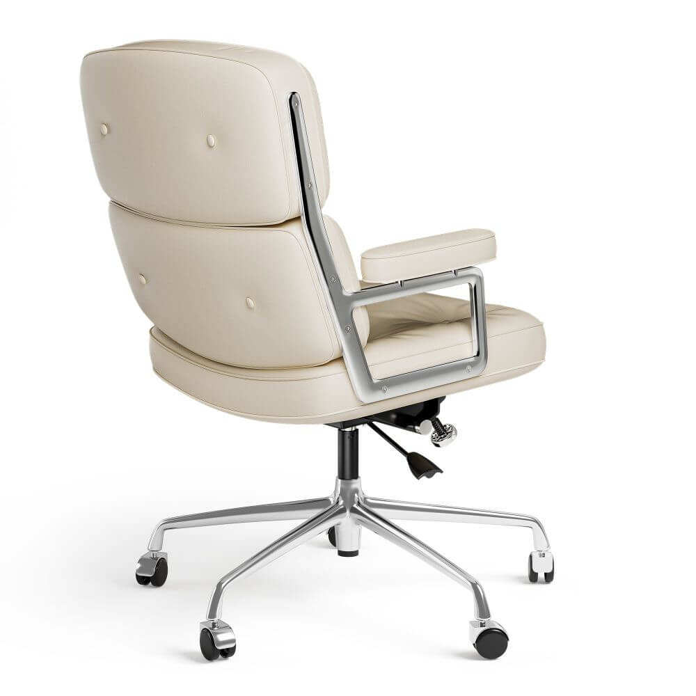 Luxuriance Designs - Eames Executive Office Chair Replica - White Color - Real Leather - Review