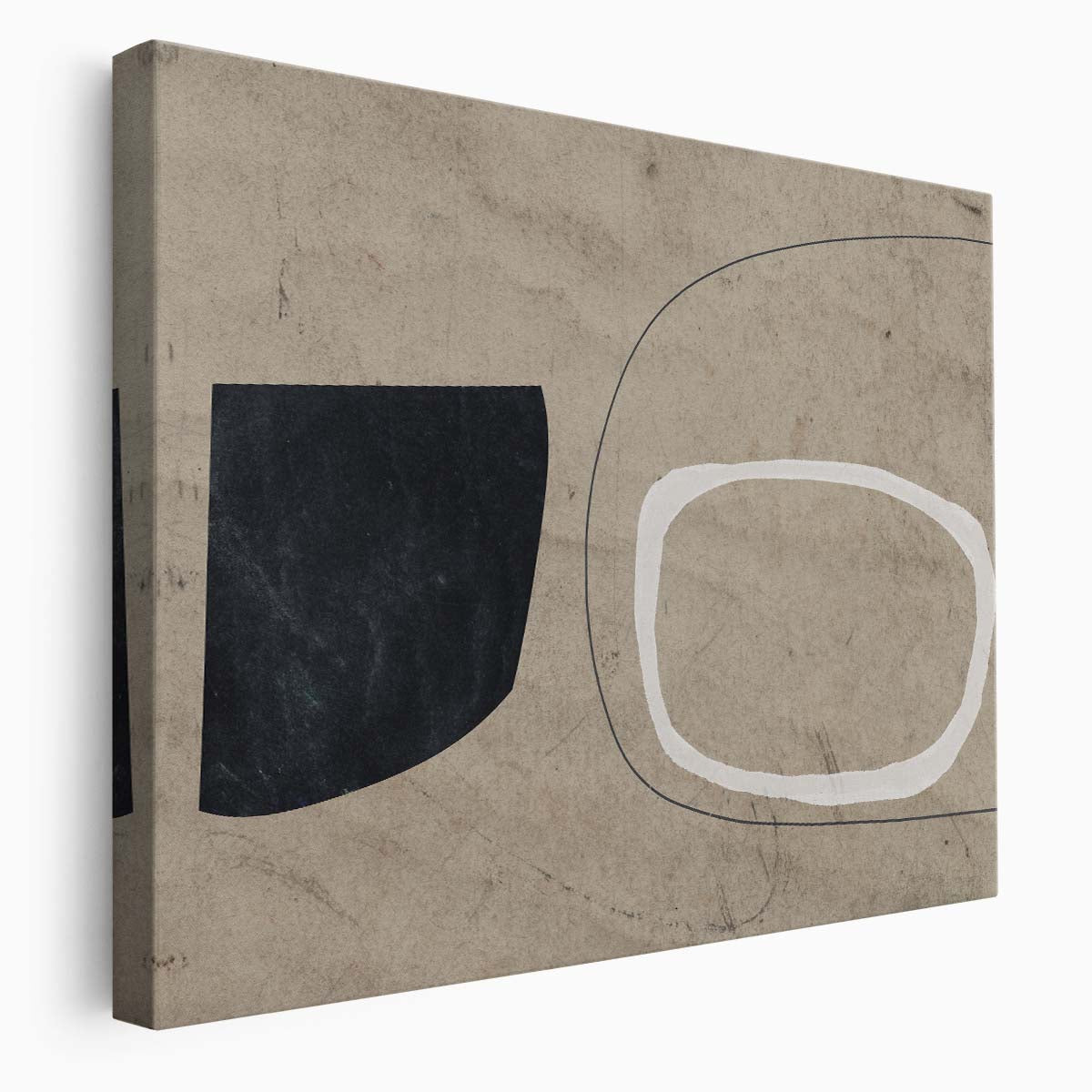 Dan Hobday Modern Minimalist Abstract Geometric Wall Art by Luxuriance Designs. Made in USA.