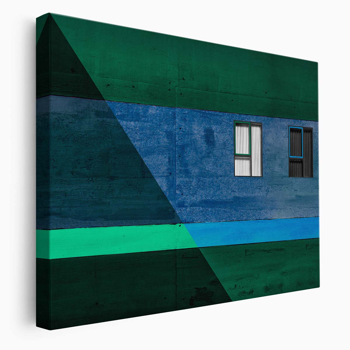 Geometric Blinds & Windows Abstract Denmark Wall Art by Luxuriance Designs. Made in USA.