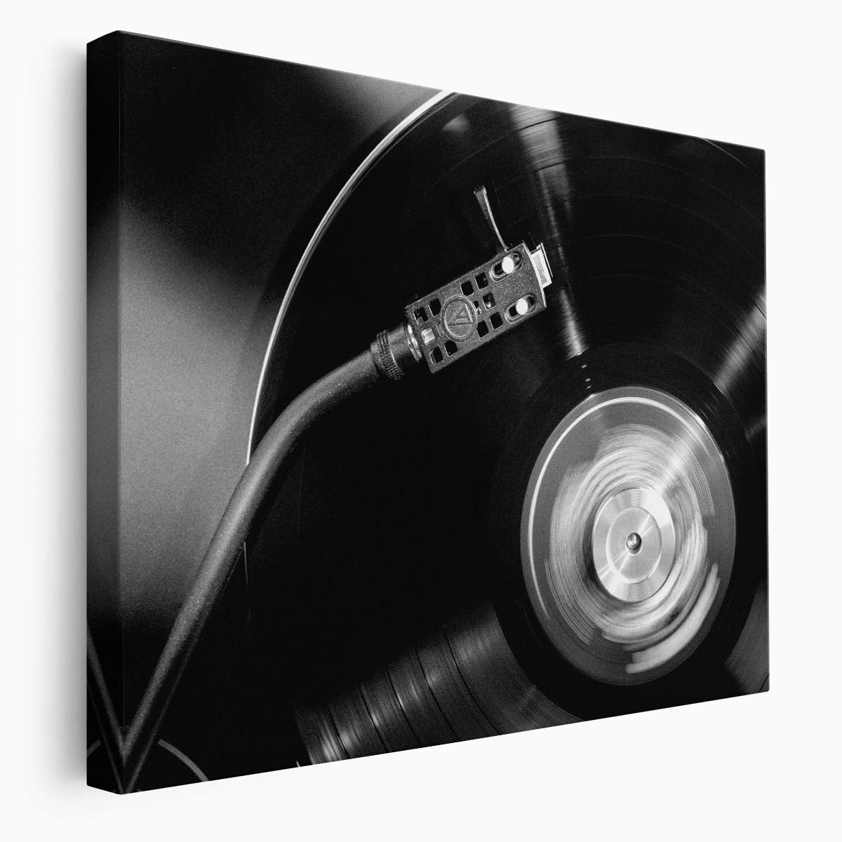 Vintage Vinyl Record Black and White Photography Wall Art Wall Art