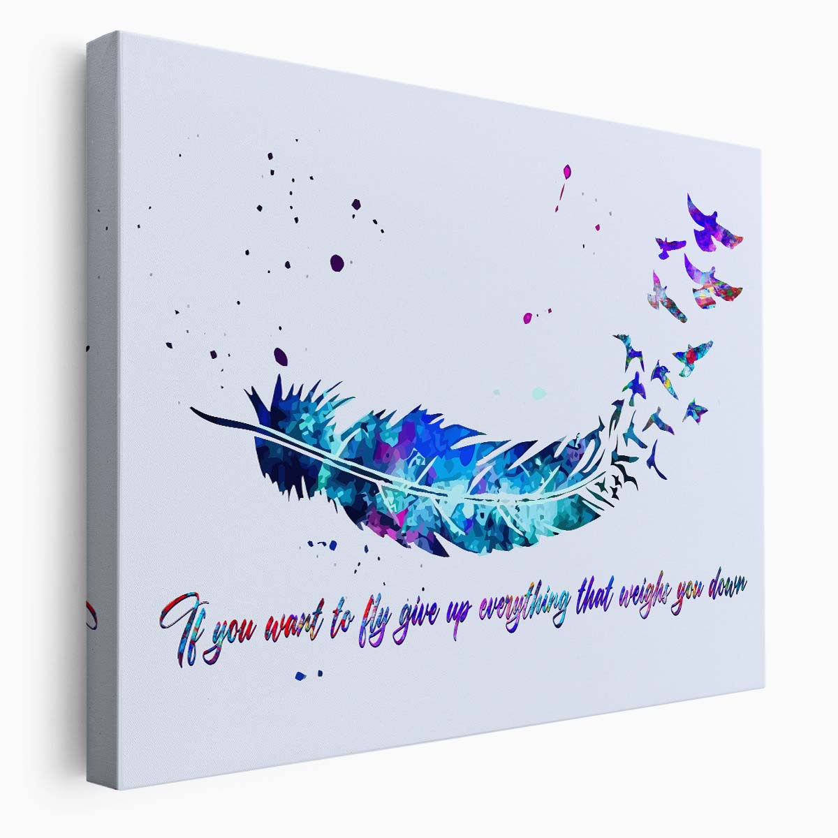 Fly Like A Bird Wall Art by Luxuriance Designs. Made in USA.