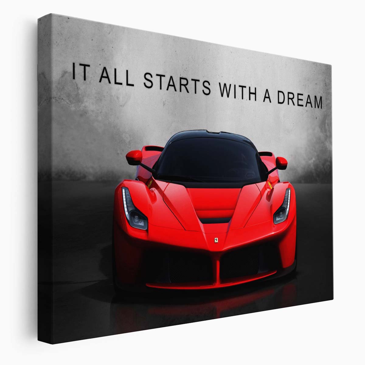 It All Starts With A Dream Wall Art by Luxuriance Designs. Made in USA.