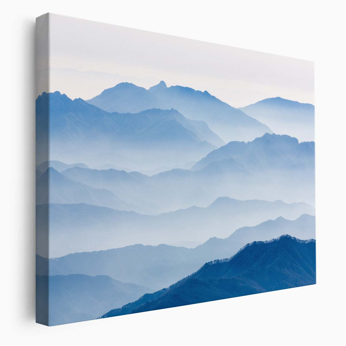 Misty Mountain Sunrise Soft Pastel Landscape Photography Wall Art