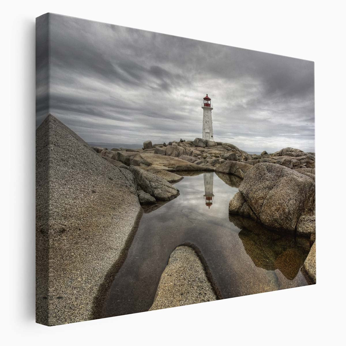 Nova Scotia Coastal Lighthouse Seascape Wall Art by Luxuriance Designs. Made in USA.