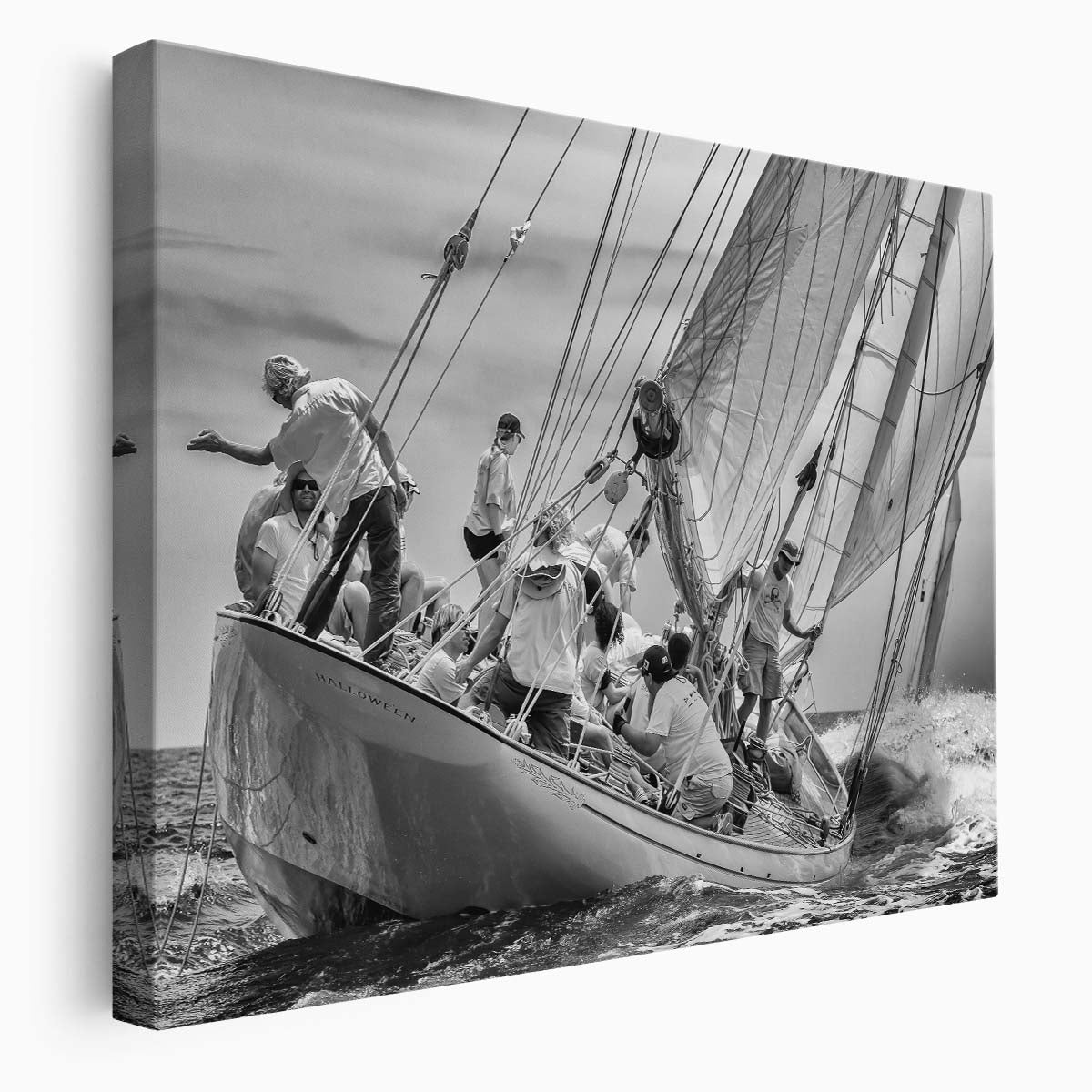 Antibes Maritime Race Monochrome Sailing Photography Wall Art