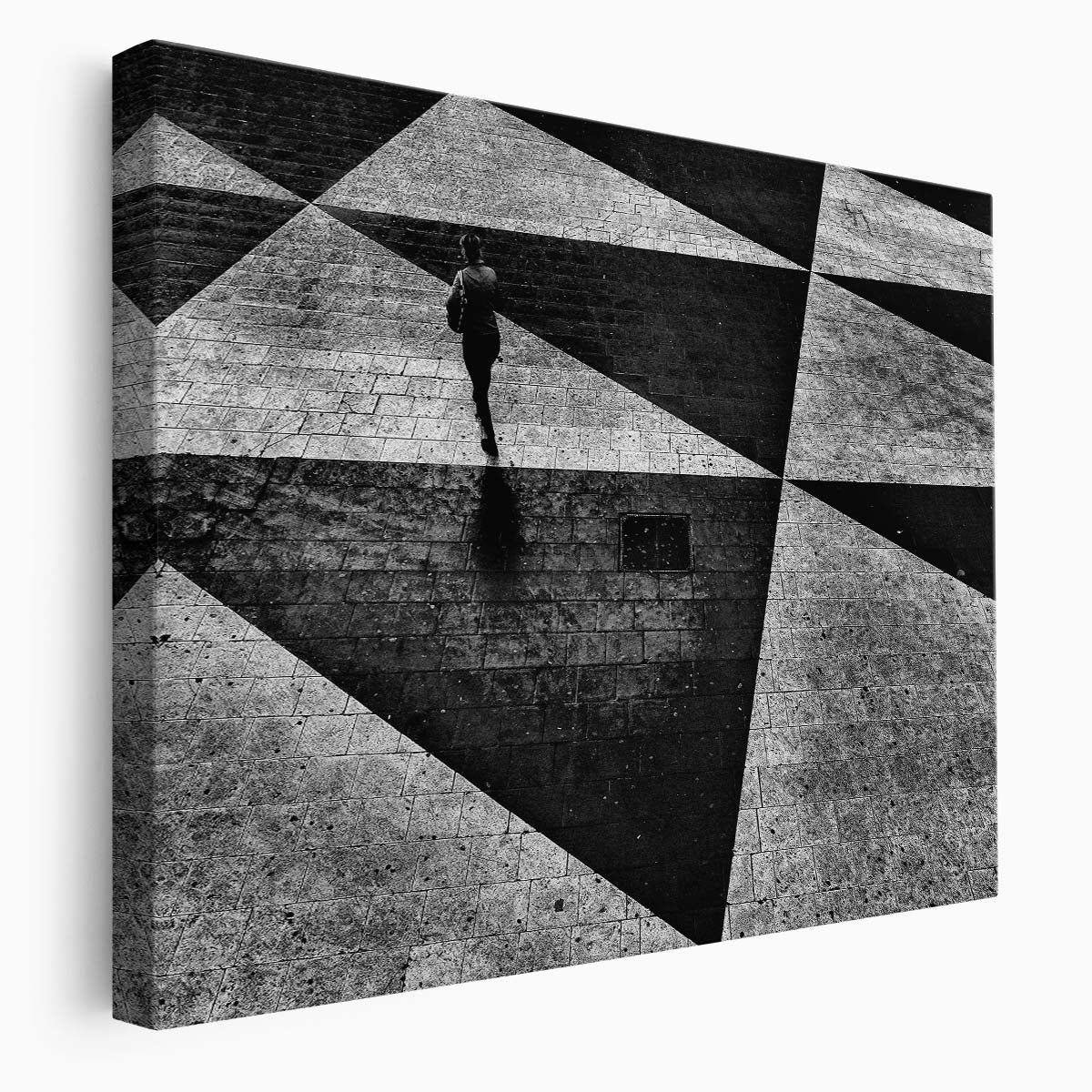 Stockholm Sergelstorg Square Monochrome Street Wall Art by Luxuriance Designs. Made in USA.