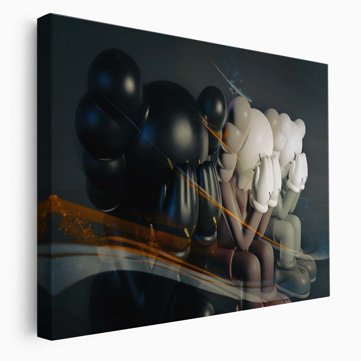 Three Wise Kaws Street Wall Art by Luxuriance Designs. Made in USA.