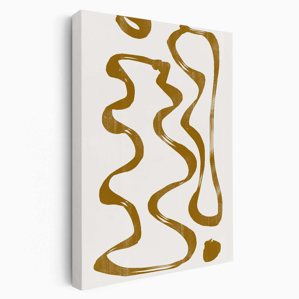 Abstract Brown Line Art Illustration No7 by THE MIUUS STUDIO by Luxuriance Designs, made in USA