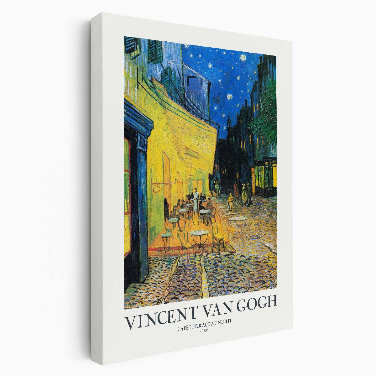 Vincent Van Gogh Cafe Terrace Night Oil Painting Illustration by Luxuriance Designs, made in USA
