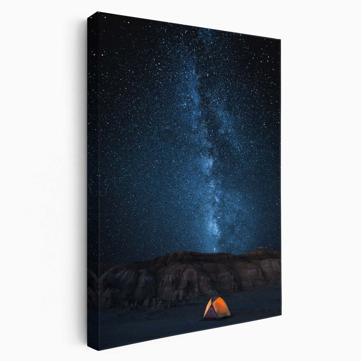 Starry Night Sky Camping Adventure Photography, Bisti, New Mexico by Luxuriance Designs, made in USA