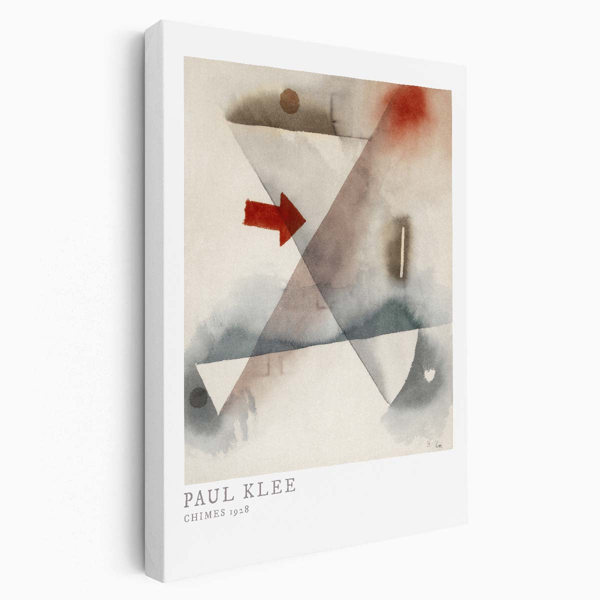 Paul Klee's 1928 Chimes Watercolor Illustration - Abstract Modern Masterpiece by Luxuriance Designs, made in USA