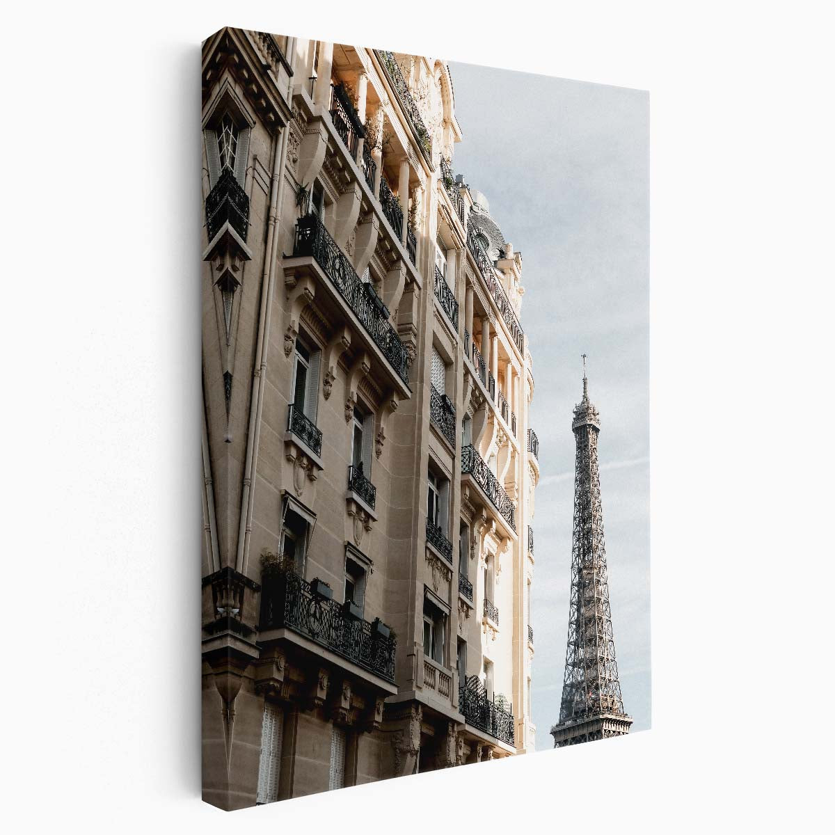 Paris Eiffel Tower Iconic Architecture Photography, Urban Cityscape Wall Art by Luxuriance Designs, made in USA