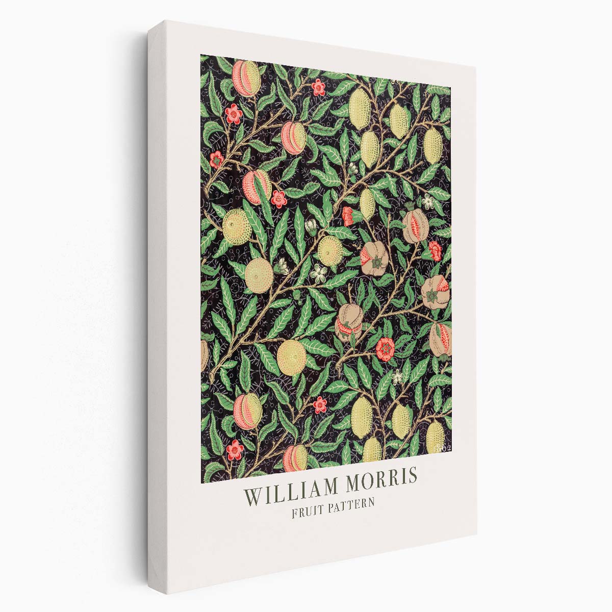 William Morris Vintage Floral Illustration Poster, Motivational Quote Wall Art by Luxuriance Designs, made in USA
