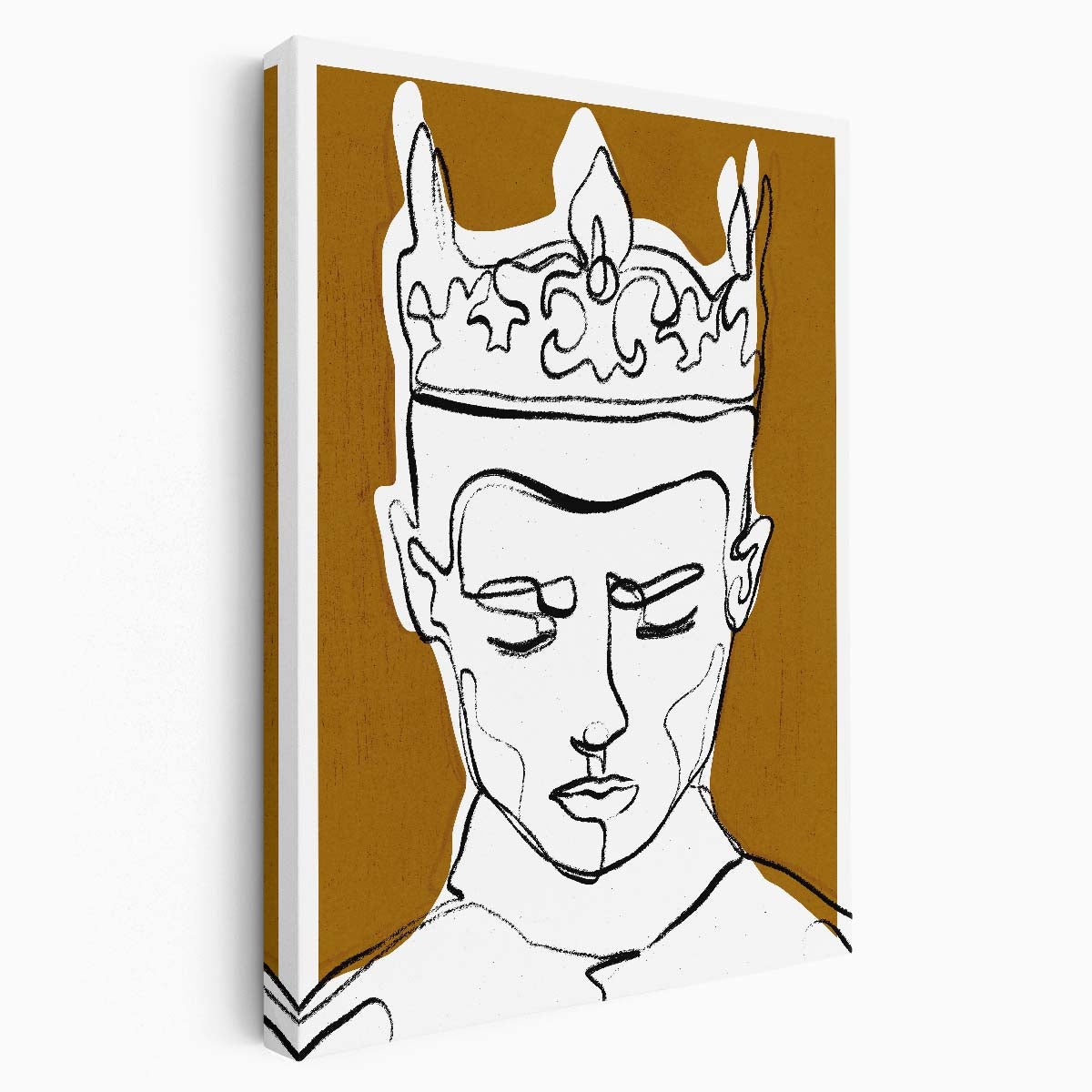 Royal King Prince Illustration, Treechild Line Art Drawing by Luxuriance Designs, made in USA