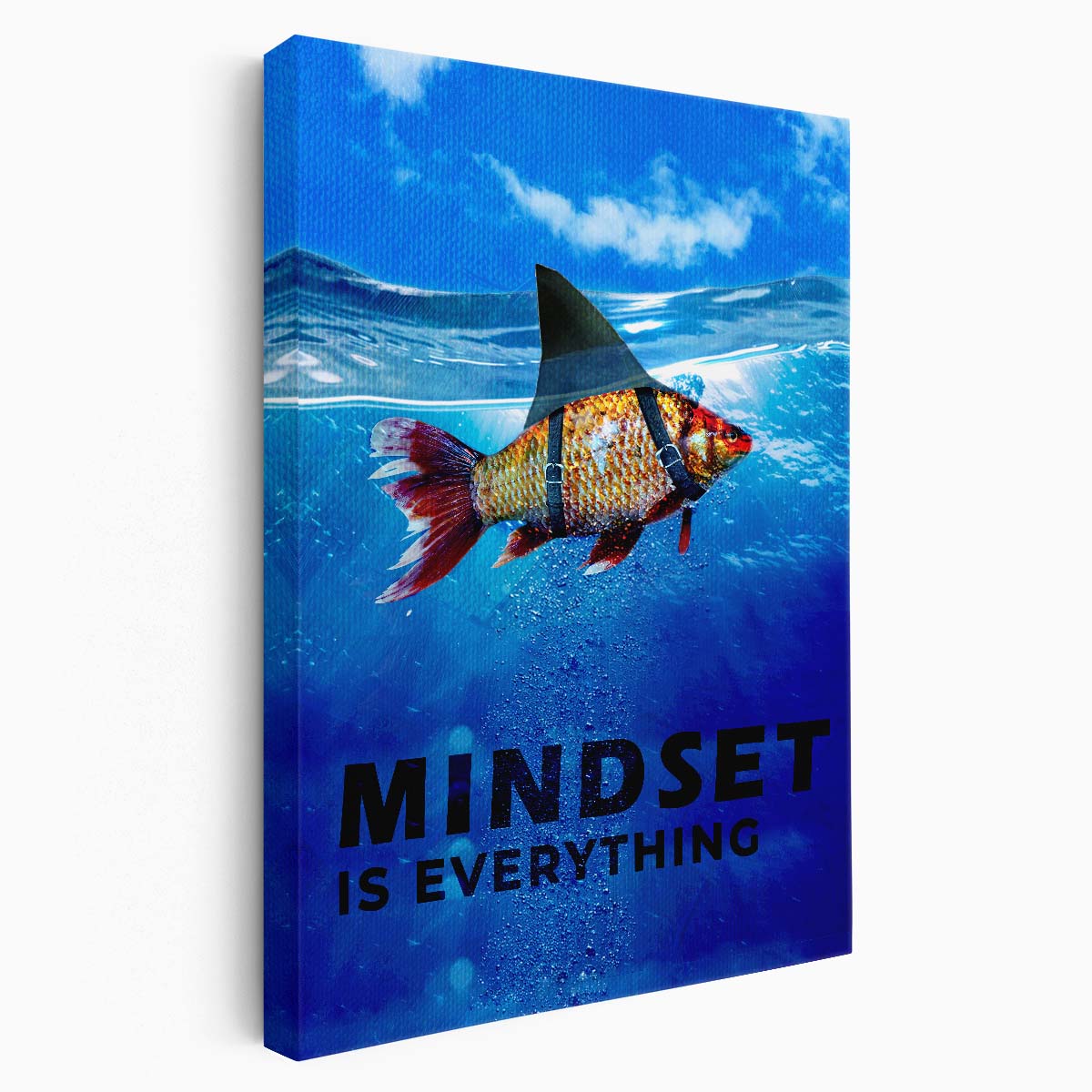 Mindset Is Everything Wall Art by Luxuriance Designs. Made in USA.