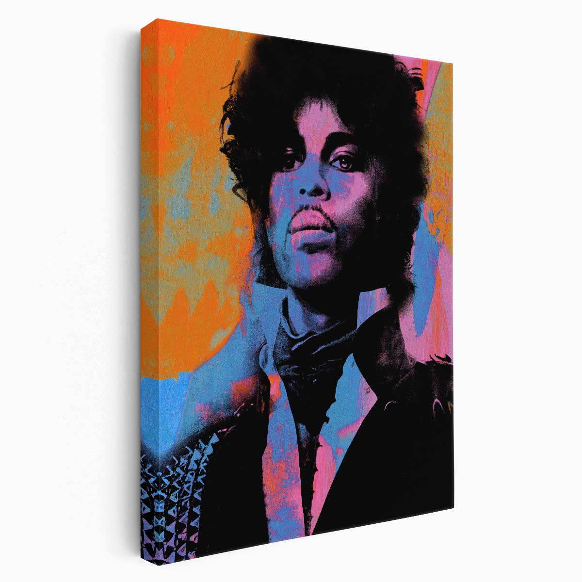 Prince Portrait Bright Colors Wall Art by Luxuriance Designs. Made in USA.