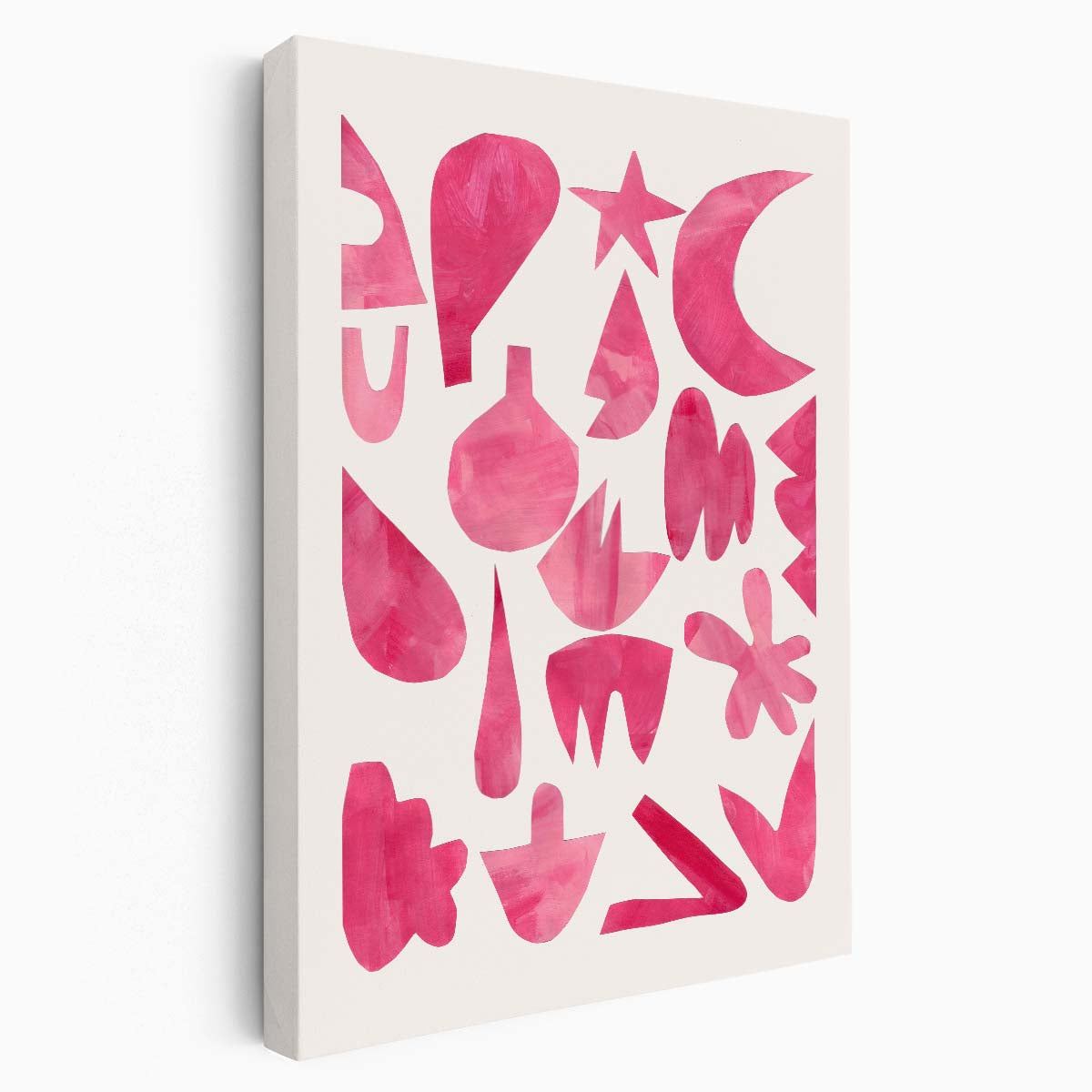 Ejaaz Haniff's Abstract Geometric Illustration Retro Party Art Poster by Luxuriance Designs, made in USA