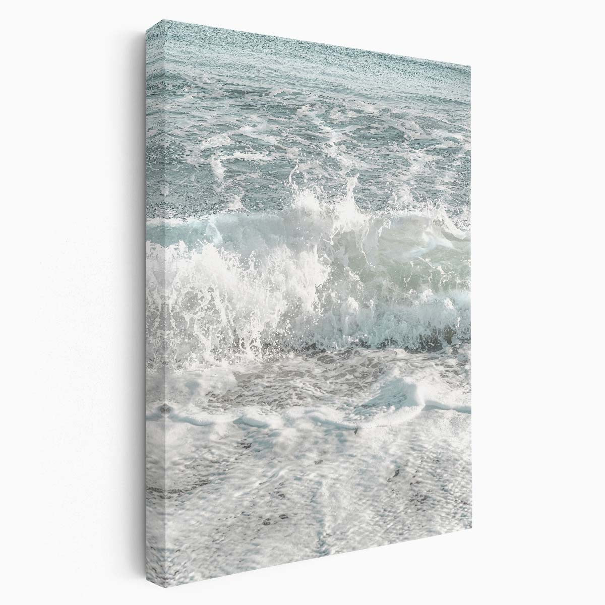 Coastal Abstract Seascape Faded Water Wave Beach Photography Art by Luxuriance Designs, made in USA