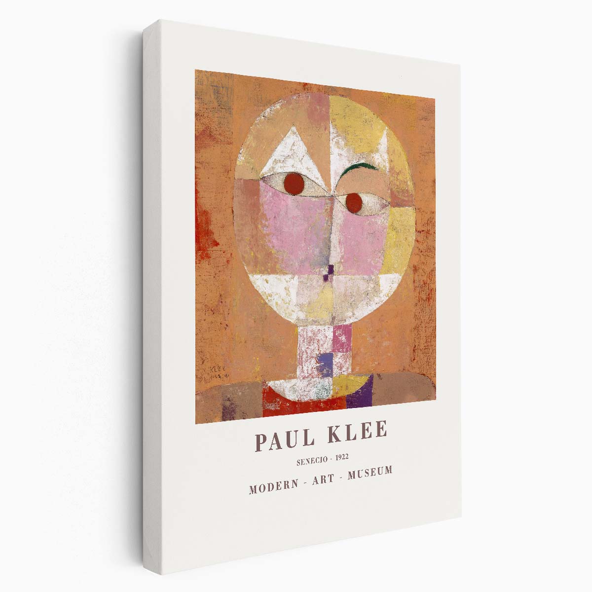 Paul Klee's 1922 Abstract Senecio Baldgreis Oil Painting Masterpiece by Luxuriance Designs, made in USA