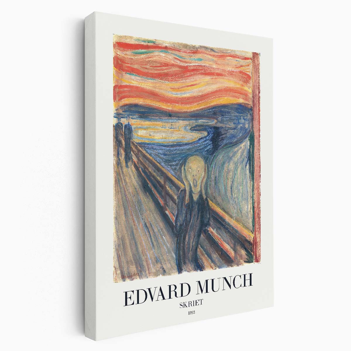 Edvard Munch's Masterpiece 'The Scream' Acrylic Painting Poster by Luxuriance Designs, made in USA