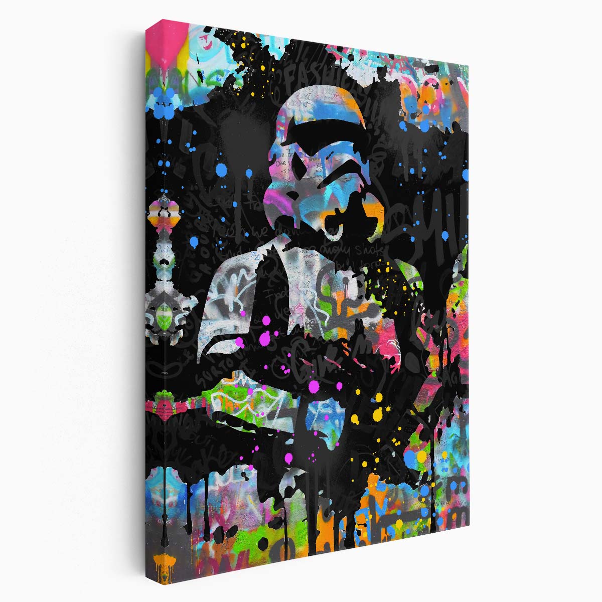 Storm Trooper Star Wars Graffiti Wall Art by Luxuriance Designs. Made in USA.