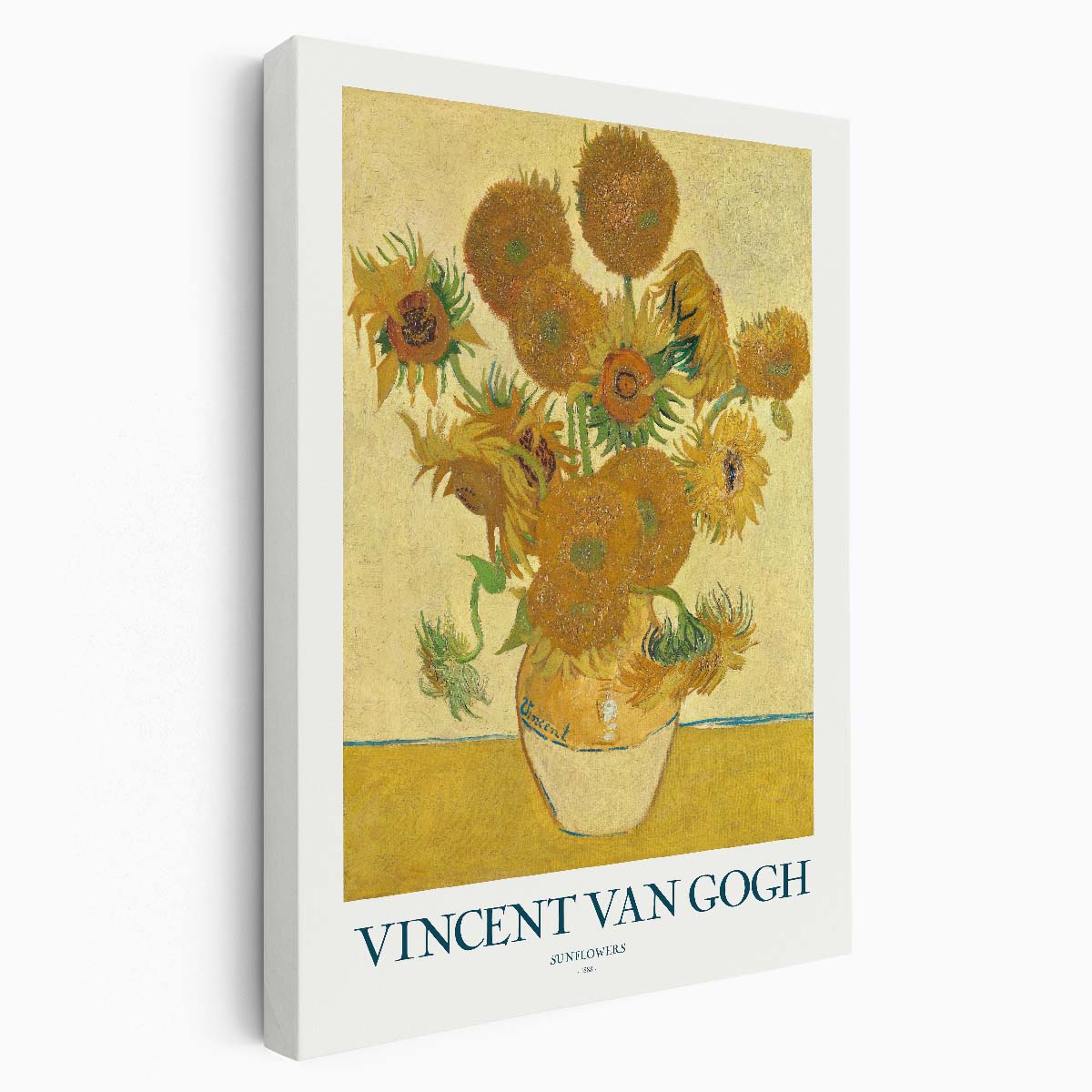 Vincent Van Gogh's Sunflowers Masterful Acrylic Floral Art Print by Luxuriance Designs, made in USA